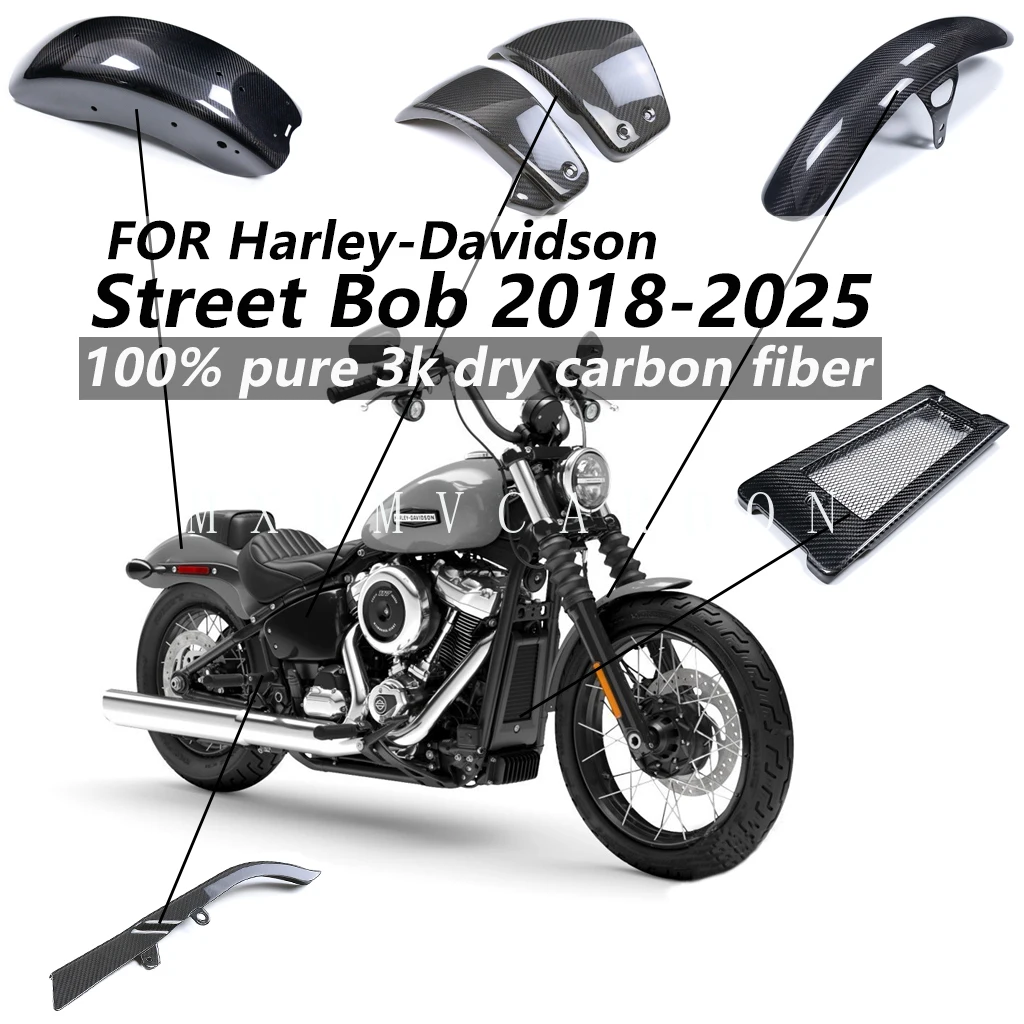 For HARLEY-DAVIDSON Street Bob 2025 2024 2023 2022-2018 100% Dry Carbon Fiber Winglets Rear Footrest Parts Fairing Fenders Cover
For HARLEY-DAVIDSON Street Bob 2025 2024 2023 2022-2018 100% Dry Carbon Fiber Winglets Rear Footrest Parts Fairing Fenders Cover