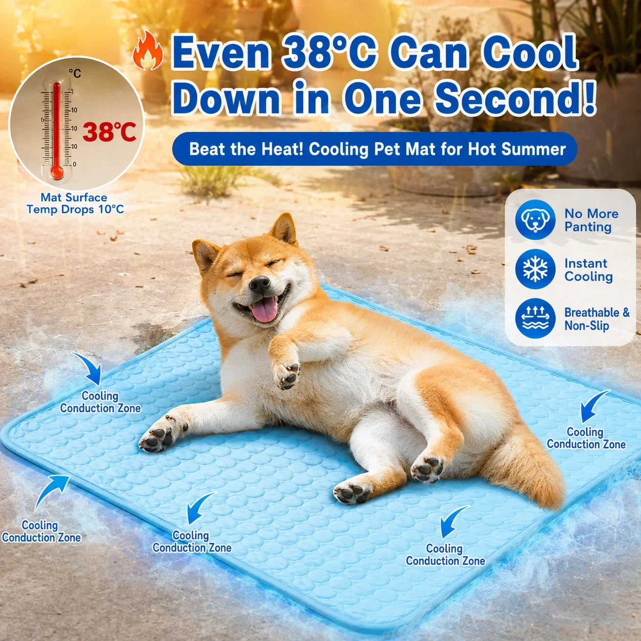 DualPet Dog Cat Summer Cooling Pad Mat Washable Puppy Big Dog Ice Gel Bed Mattress Cool Mascotas Cushion Blanket
DualPet Dog Cat Summer Cooling Pad Mat Washable Puppy Big Dog Ice Gel Bed Mattress Cool Mascotas Cushion Blanket