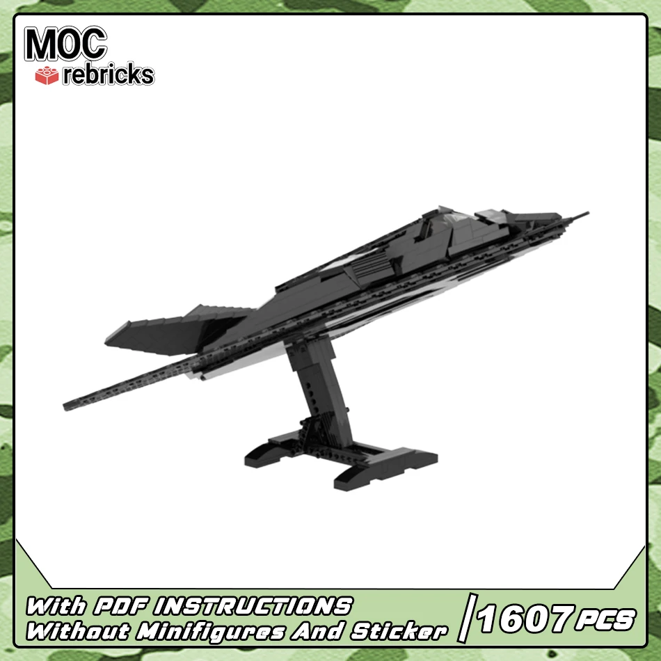 MOC WW2 Military Series F-117 Nighthawk Stealth Fighter Aircraft Building Block Model Senior Bricks Toy Set Children Puzzle Gift
MOC WW2 Military Series F-117 Nighthawk Stealth Fighter Aircraft Building Block Model Senior Bricks Toy Set Children Puzzle Gift