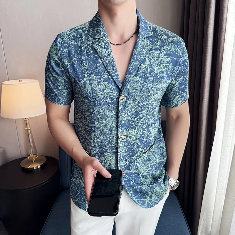 Летний мужской пиджак из ледяного шелка с короткими рукавами, облегающий повседневный пиджак в стиле ретро, мужской свадебный деловой уличный костюм, социальная куртка 
Летний мужской пиджак из ледяного шелка с короткими рукавами, облегающий повседневный пиджак в стиле ретро, мужской свадебный деловой уличный костюм, социальная куртка