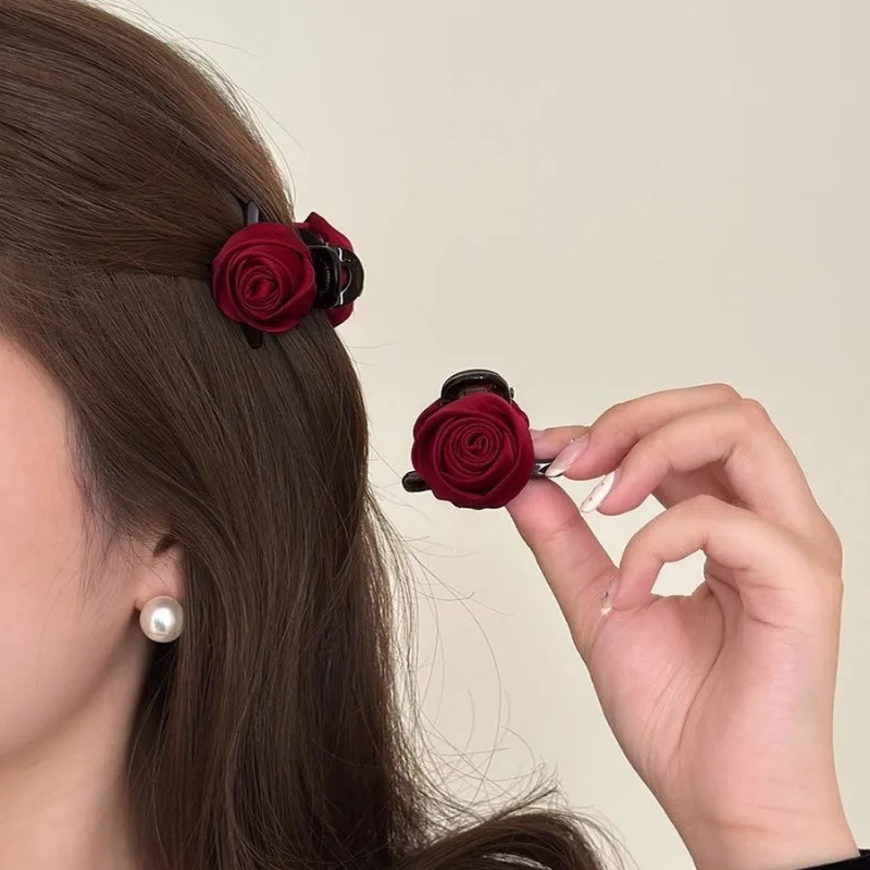 2Pcs Red Rose Small Hair Claw Clips Princess Hairstyle Hair Grips Clamp Claws Fringes Bangs Clips Cute Flower Hair Accessories
2Pcs Red Rose Small Hair Claw Clips Princess Hairstyle Hair Grips Clamp Claws Fringes Bangs Clips Cute Flower Hair Accessories