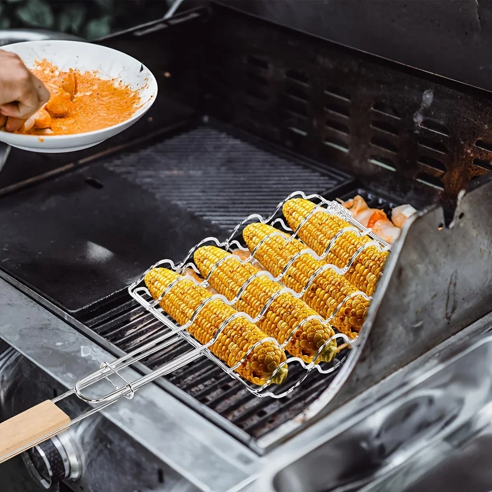 Creative Folding Handle Corn Grill Tongs Household Anti-Scald Barbecue Tongs Outdoor Cooking Corn Grill Tongs
Creative Folding Handle Corn Grill Tongs Household Anti-Scald Barbecue Tongs Outdoor Cooking Corn Grill Tongs