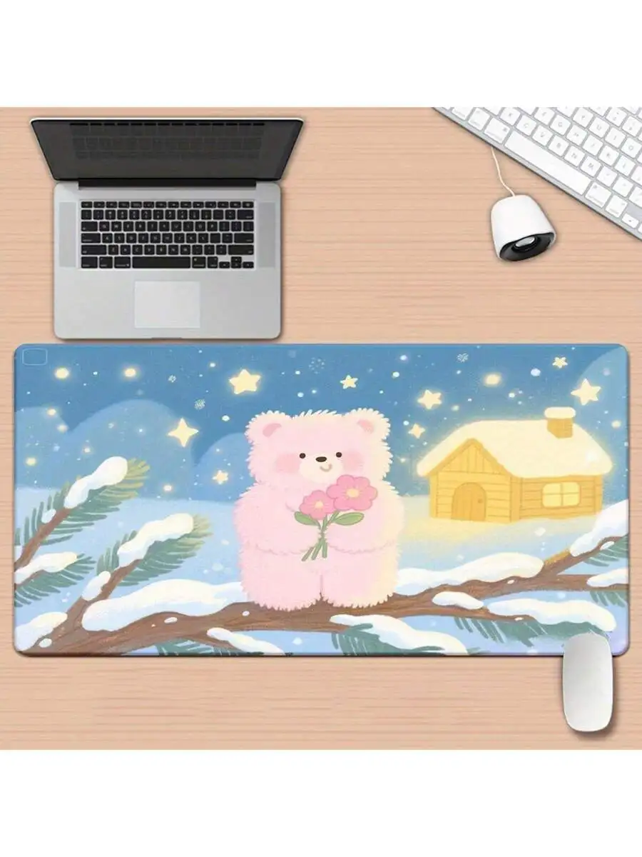 Extra Large Gaming Mouse Pad With Polar Bear And Flowers Design Anti-Slip Rubber Base For PC Office Desk
Extra Large Gaming Mouse Pad With Polar Bear And Flowers Design Anti-Slip Rubber Base For PC Office Desk
