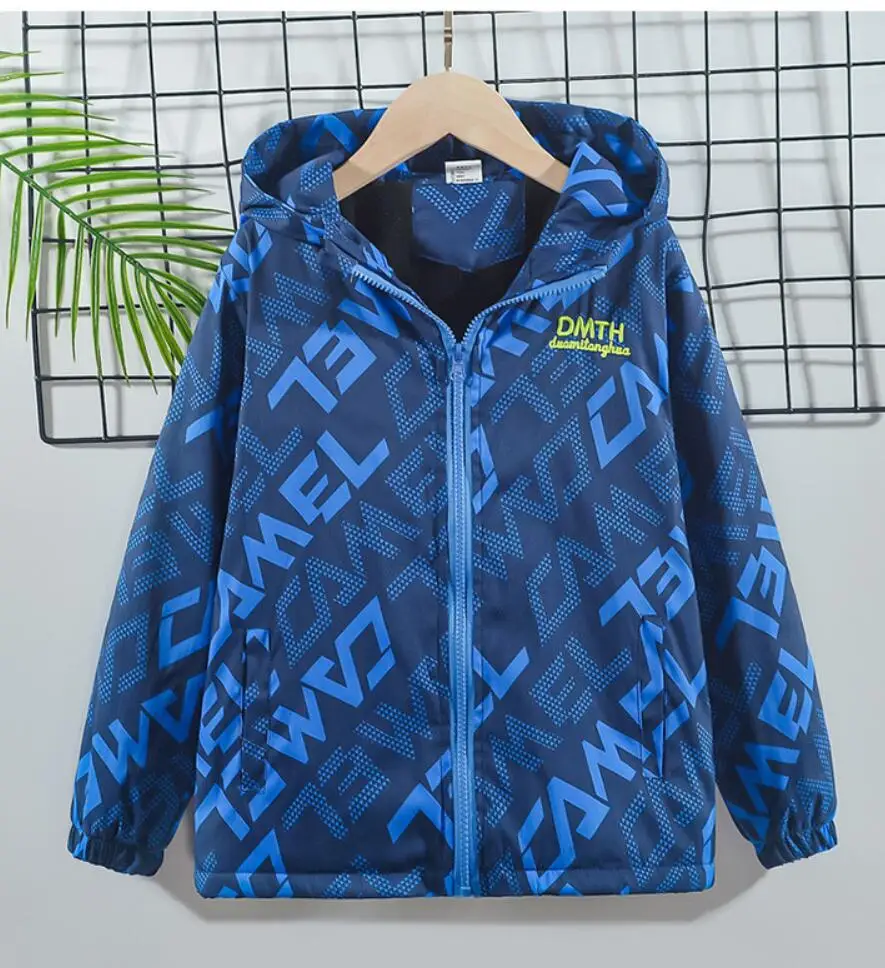 Boys Waterproof Hooded Outdoor Jacket 16 S7216e05f86ea4ede841979b0986ac58eT