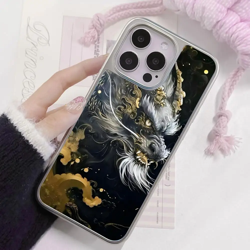 Golden Dragon Phone Case for iPhone 17 16 15 14 13 12 11 Air Pro Max Plus Electroplated Silver Cover
Golden Dragon Phone Case for iPhone 17 16 15 14 13 12 11 Air Pro Max Plus Electroplated Silver Cover