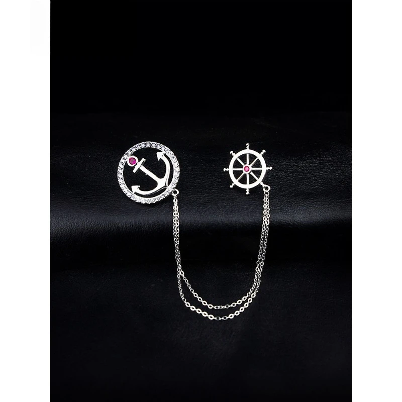 Anchor Rudder Brooch Chain Chest Flower Men's and Women's Suit Shirt Collar Buckle Collar Pin Fashion Accessory
Anchor Rudder Brooch Chain Chest Flower Men's and Women's Suit Shirt Collar Buckle Collar Pin Fashion Accessory