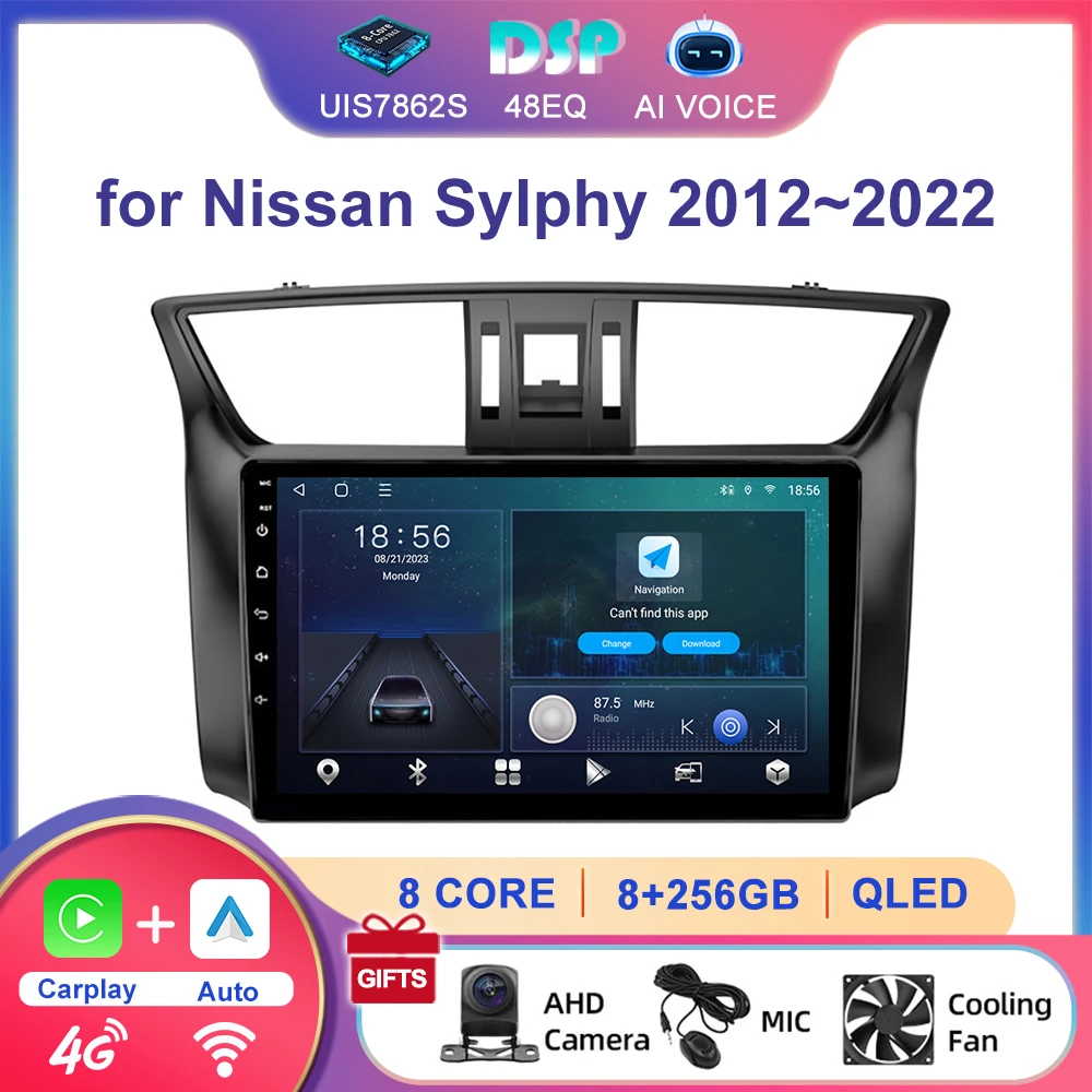 10'' GPS Navigator Car Audio Android Multimedia Carplay Touch Screen Car Radio Player With BT DSP for Nissan Sylphy 2012~2022
10'' GPS Navigator Car Audio Android Multimedia Carplay Touch Screen Car Radio Player With BT DSP for Nissan Sylphy 2012~2022