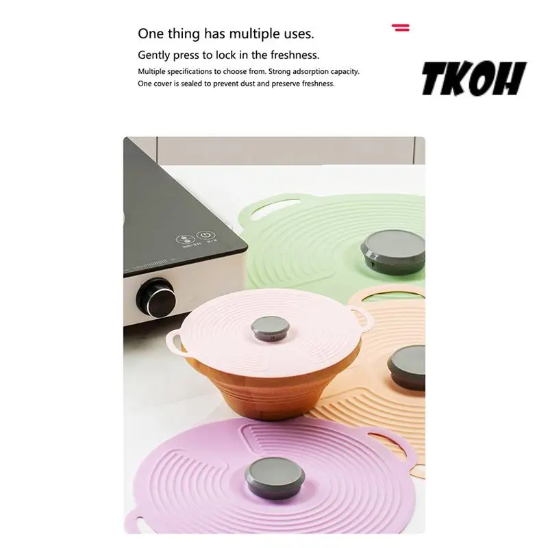 TKOH-Microwave Splash-Proof Cover Fresh-Keeping Cover Refrigerator Sealed Pot Cover Tableware Spill-Proof Cover Bowl Cover
TKOH-Microwave Splash-Proof Cover Fresh-Keeping Cover Refrigerator Sealed Pot Cover Tableware Spill-Proof Cover Bowl Cover