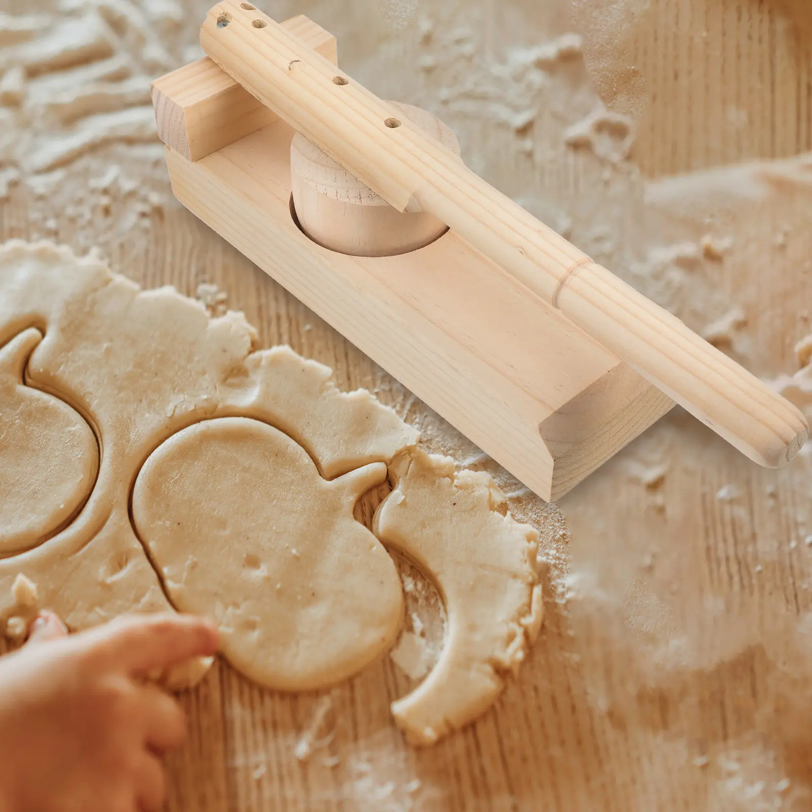 Wooden Dumpling Wrapper Presser Mold for Homemade Dumplings Dough Pressing Tool Kitchen Gadget for Wrappers Wontons Empanadas
Wooden Dumpling Wrapper Presser Mold for Homemade Dumplings Dough Pressing Tool Kitchen Gadget for Wrappers Wontons Empanadas