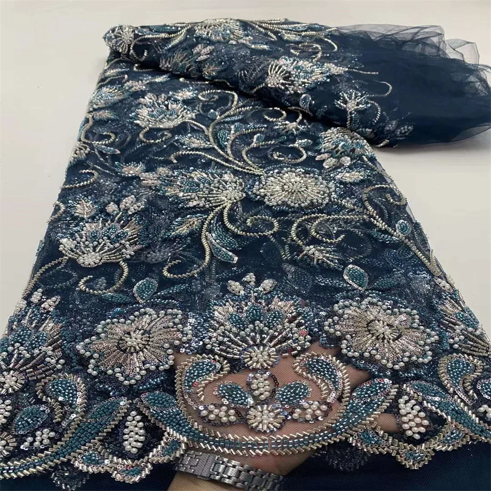 2025 African Lace Fabric French Nigerian 2025 New Lace With Beads Sequins Mesh for Embroidery Wedding Party Bride Sewing Dress
2025 African Lace Fabric French Nigerian 2025 New Lace With Beads Sequins Mesh for Embroidery Wedding Party Bride Sewing Dress