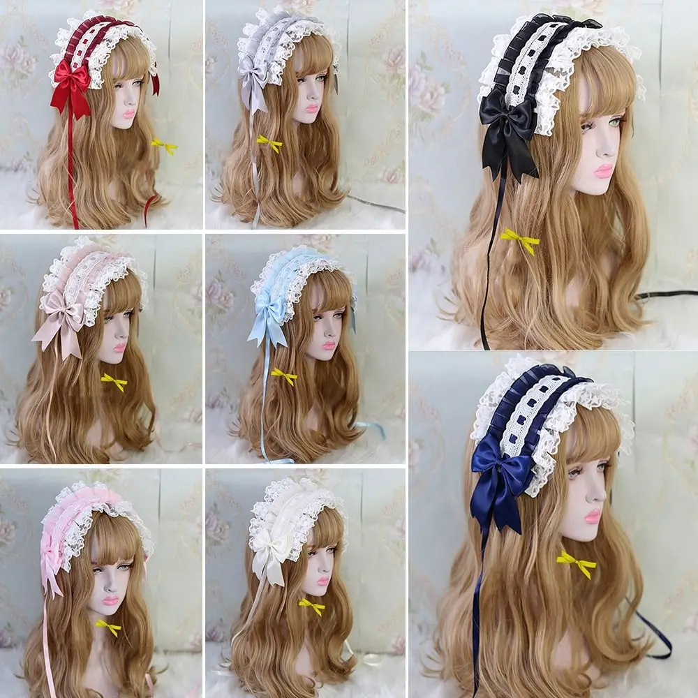 Sweet Cosplay Headdress Anime Maid Lace Ribbon Hair Clips Hairband with Hairpins Lolita Ruffled Headband Embroidery Hairpins
Sweet Cosplay Headdress Anime Maid Lace Ribbon Hair Clips Hairband with Hairpins Lolita Ruffled Headband Embroidery Hairpins