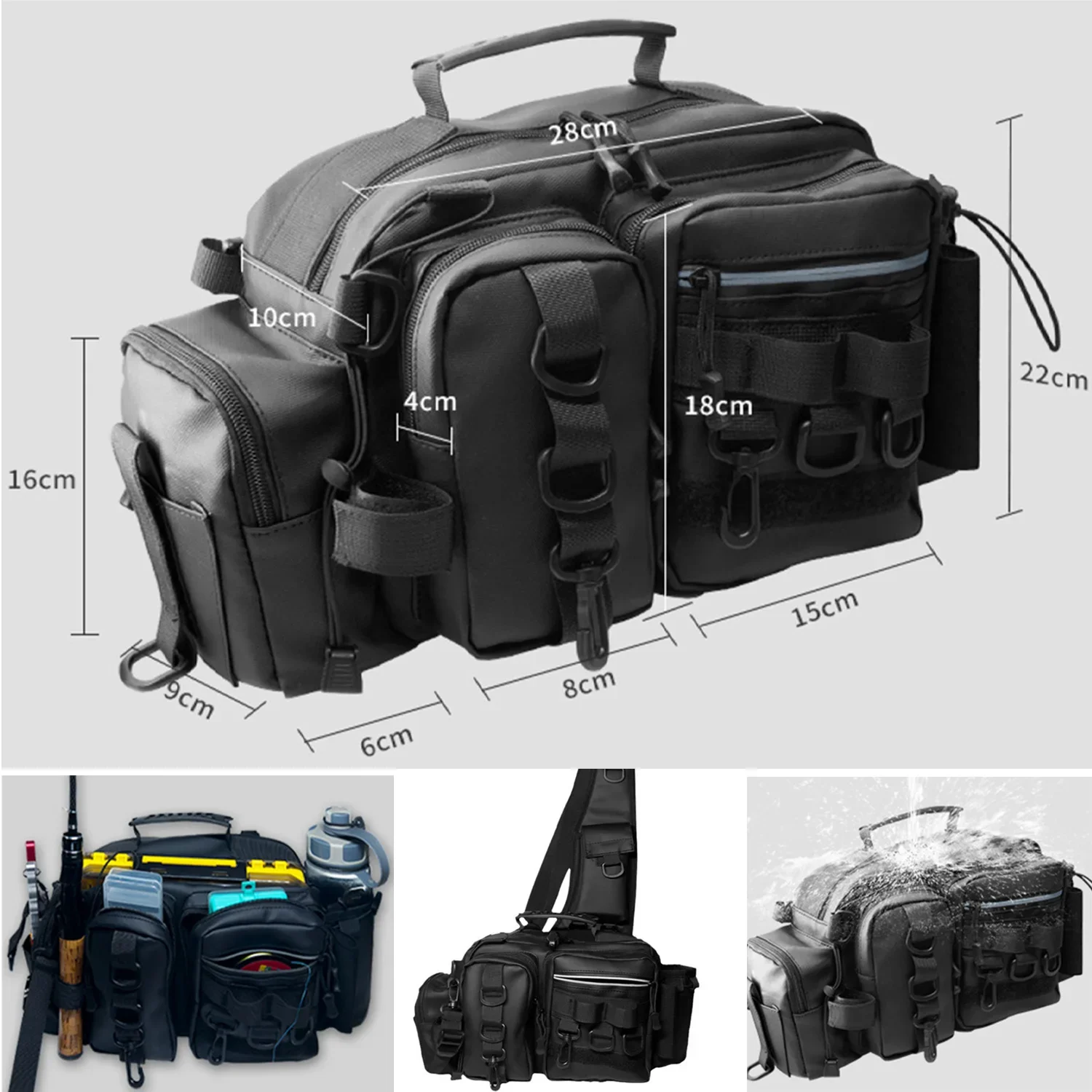 Men's Sea Fishing Rod Reel Backpack Equipment Lure Chest Hard Case Tools Side Box Crossbody Waist Backpacks Suitcase Bag
Men's Sea Fishing Rod Reel Backpack Equipment Lure Chest Hard Case Tools Side Box Crossbody Waist Backpacks Suitcase Bag