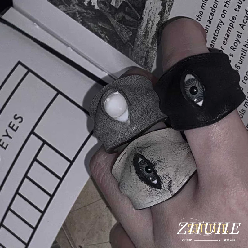 ZHUHE Leather Eye Ring Neo-Gothic Style For Women Men's Jewelry Accessories Party Gifts
ZHUHE Leather Eye Ring Neo-Gothic Style For Women Men's Jewelry Accessories Party Gifts
