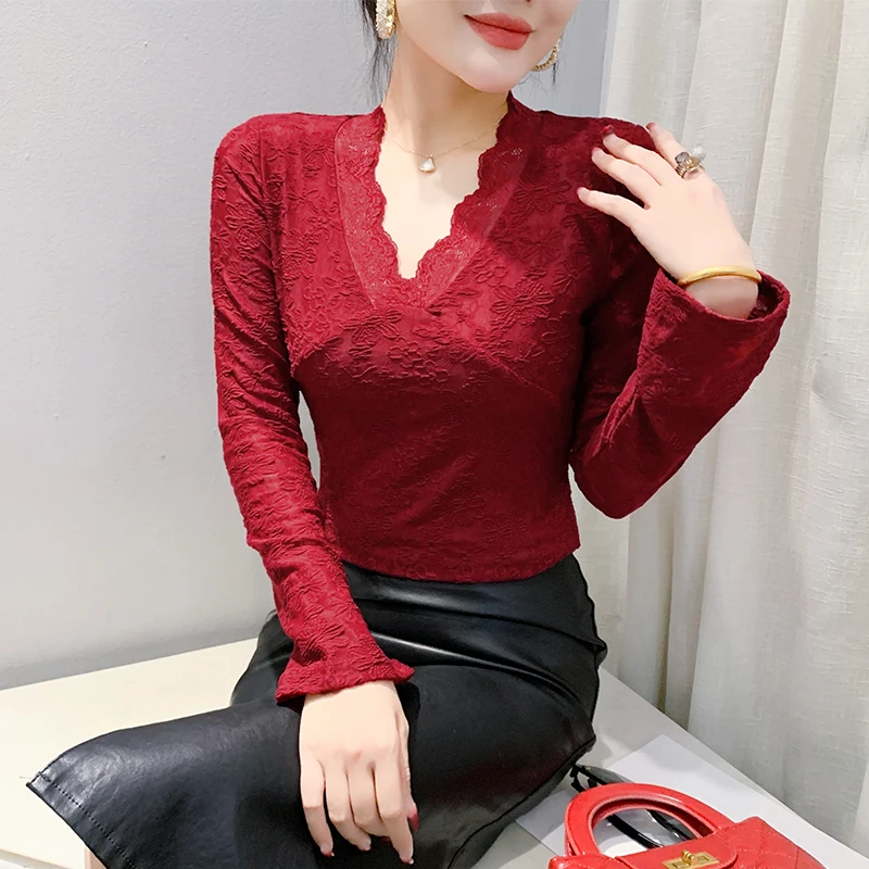 Модный кружевной базовый топ для женщин, облегающий, длинный, с V-образным вырезом, сексуальная нижняя одежда, трендовый базовый слой, корейский стиль
Модный кружевной базовый топ для женщин, облегающий, длинный, с V-образным вырезом, сексуальная нижняя одежда, трендовый базовый слой, корейский стиль