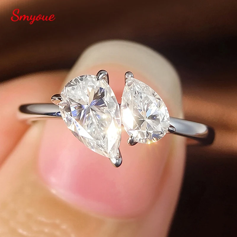 Smyoue двойная грушевидная огранка, все обручальные кольца с муассанитом для женщин, рождественский подарок, женское кольцо из твердого серебра 925, ювелирные изделия с бриллиантами в лаборатории
Smyoue двойная грушевидная огранка, все обручальные кольца с муассанитом для женщин, рождественский подарок, женское кольцо из твердого серебра 925, ювелирные изделия с бриллиантами в лаборатории