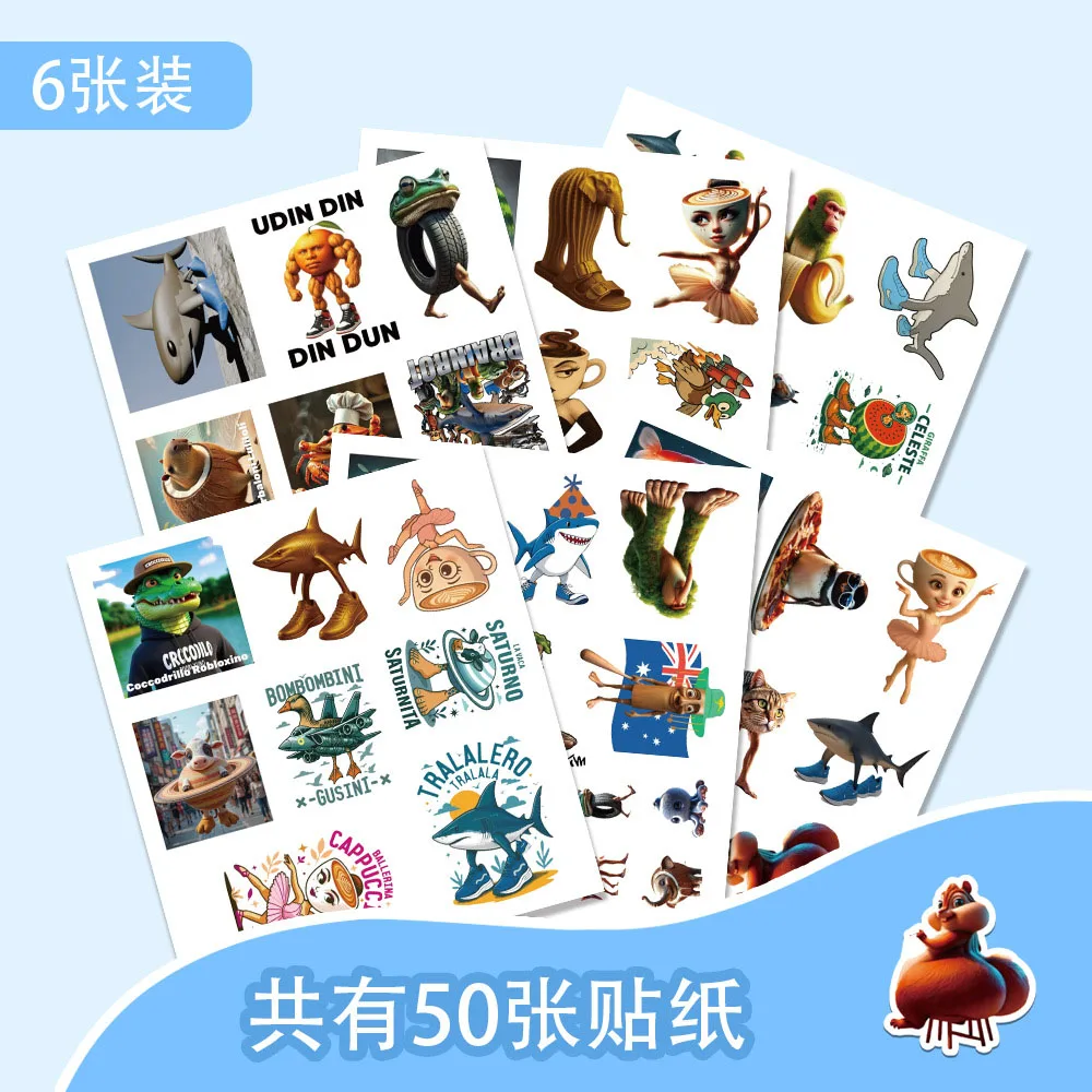 10/30/50PCS Tung Tung Sahur Italian Brainrot AI Abstrac Sticker DIY Decoration PVC Waterproof Skateboard Notebook Graffiti Toy
10/30/50PCS Tung Tung Sahur Italian Brainrot AI Abstrac Sticker DIY Decoration PVC Waterproof Skateboard Notebook Graffiti Toy