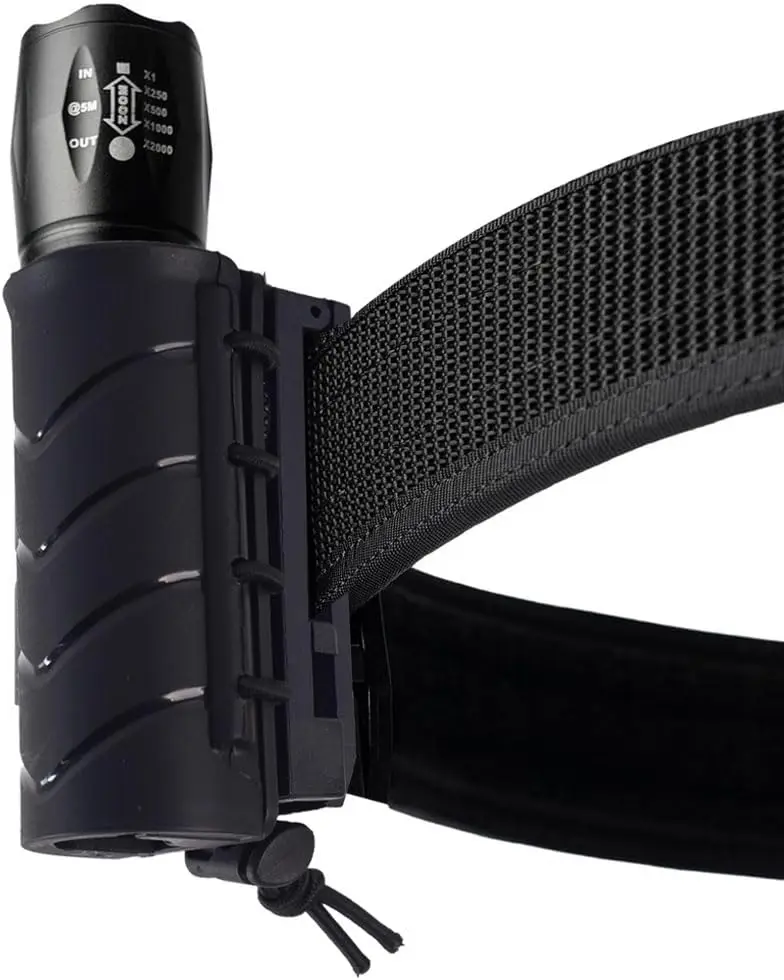 Tactical Flashlight Holder for Duty Belt, MOLLE Torch Holster, Rotatable, Fits 1"-1.2" Lights
Tactical Flashlight Holder for Duty Belt, MOLLE Torch Holster, Rotatable, Fits 1"-1.2" Lights