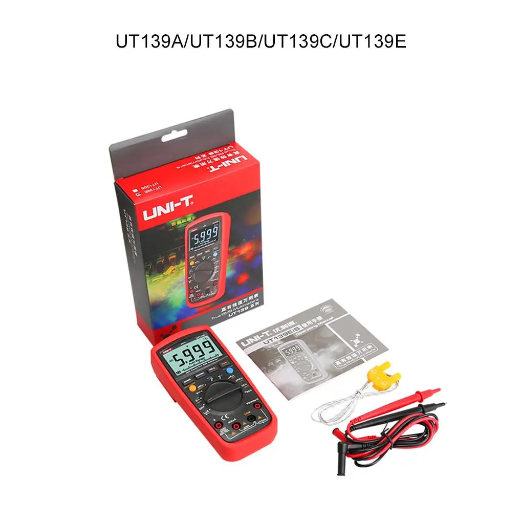 UNI-T UT139A UT139B UT139C UT139E True RMS Digital Multimeter Ohmmeter Capacitance Tester Ammeter Auto Range AC DC Voltmeter
UNI-T UT139A UT139B UT139C UT139E True RMS Digital Multimeter Ohmmeter Capacitance Tester Ammeter Auto Range AC DC Voltmeter