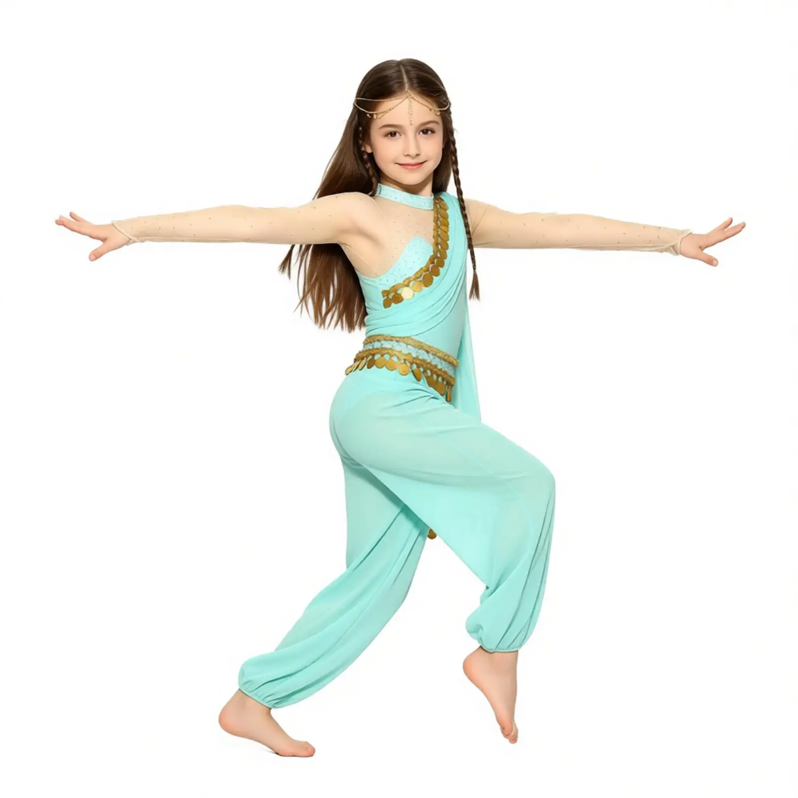 Halloween Cosplay Arab Princess Costume Bell Dance Performance Sequins Tassels Rhinestone Long Sleeve Mesh Drapey Tulle Jumpsuit
Halloween Cosplay Arab Princess Costume Bell Dance Performance Sequins Tassels Rhinestone Long Sleeve Mesh Drapey Tulle Jumpsuit