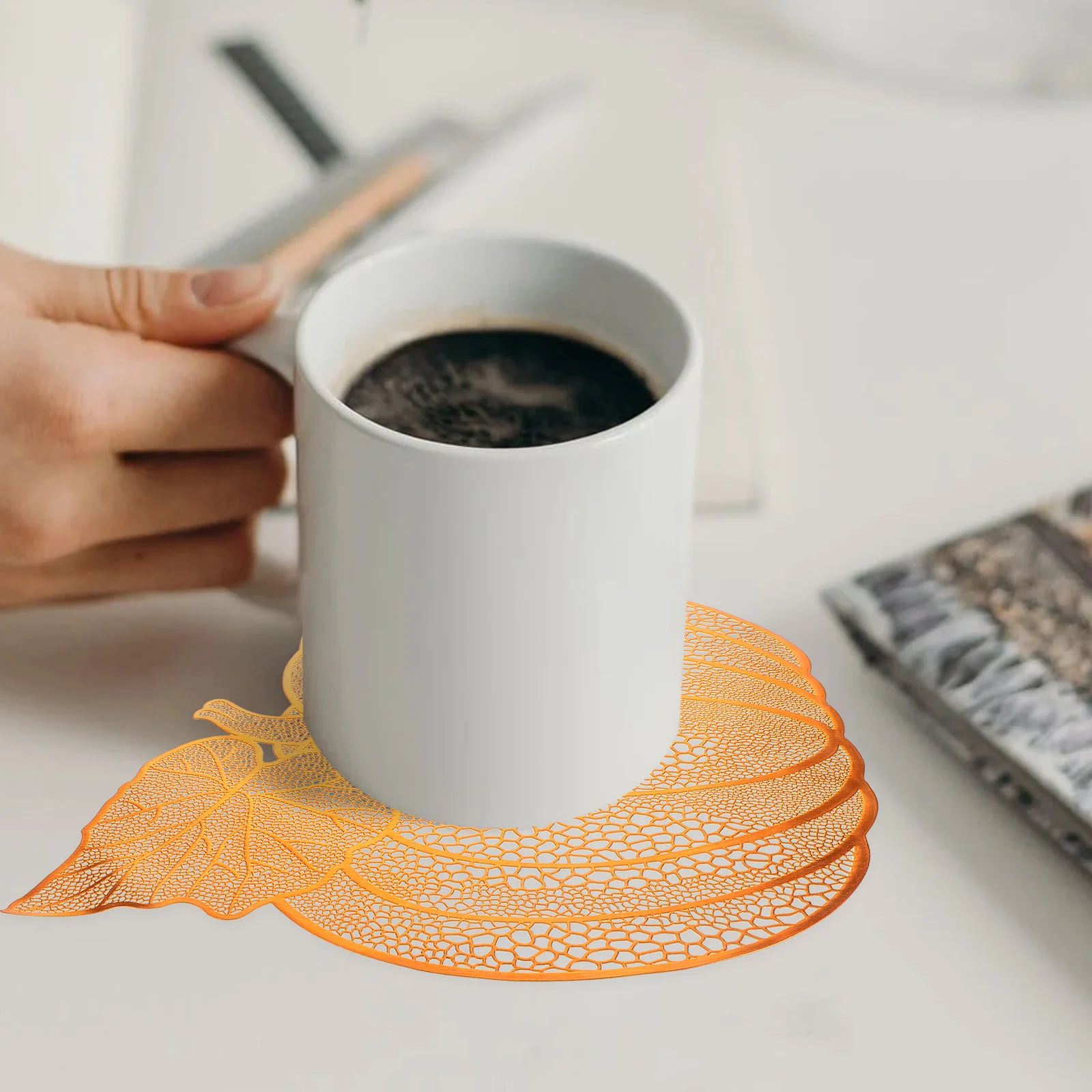 Waterproof Oil Resistant Placemats Nordic Hollow Design Faux Pumpkin Table Decor for Dining Home Restaurant Use
Waterproof Oil Resistant Placemats Nordic Hollow Design Faux Pumpkin Table Decor for Dining Home Restaurant Use