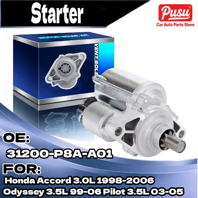 31200 P8A A01 Starter for Honda Accord Odyssey Pilot 1998 2006 1999 2006 2003 2005 3.0L 3.5L 3.5L
31200 P8A A01 Starter for Honda Accord Odyssey Pilot 1998 2006 1999 2006 2003 2005 3.0L 3.5L 3.5L