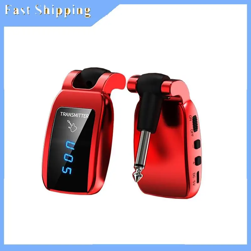 Wireless Guitar System Rechargeable Guitar Transmitter Receiver Set Electric Guitar Bass Pick Up Guitar Accessories Parts Red
Wireless Guitar System Rechargeable Guitar Transmitter Receiver Set Electric Guitar Bass Pick Up Guitar Accessories Parts Red