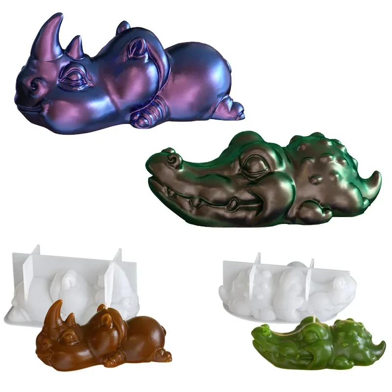 Crocodile & Rhino Silicone Mold Set DIY Epoxy Resin Molds for Aroma Candles Jewelry Charms Cute Desk Decor & Kawaii Animal Gifts
Crocodile & Rhino Silicone Mold Set DIY Epoxy Resin Molds for Aroma Candles Jewelry Charms Cute Desk Decor & Kawaii Animal Gifts
