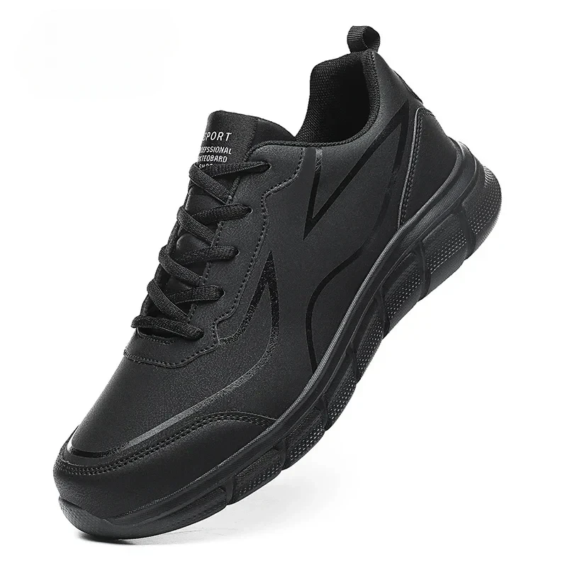 Black Running Shoes Leather Waterproof Athletic Sneakers Men Wear-resistant Men Walking Sport Shoes Comfortable Men Shoes
Black Running Shoes Leather Waterproof Athletic Sneakers Men Wear-resistant Men Walking Sport Shoes Comfortable Men Shoes