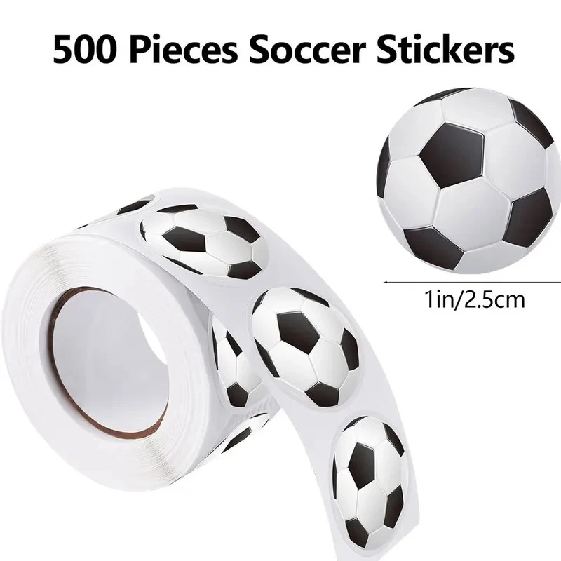 Classic Black White Football Stickers Roll, Waterproof Self Adhesive Soccer Reward Stickers for Teacher Incentive& DIY Craft
Classic Black White Football Stickers Roll, Waterproof Self Adhesive Soccer Reward Stickers for Teacher Incentive& DIY Craft