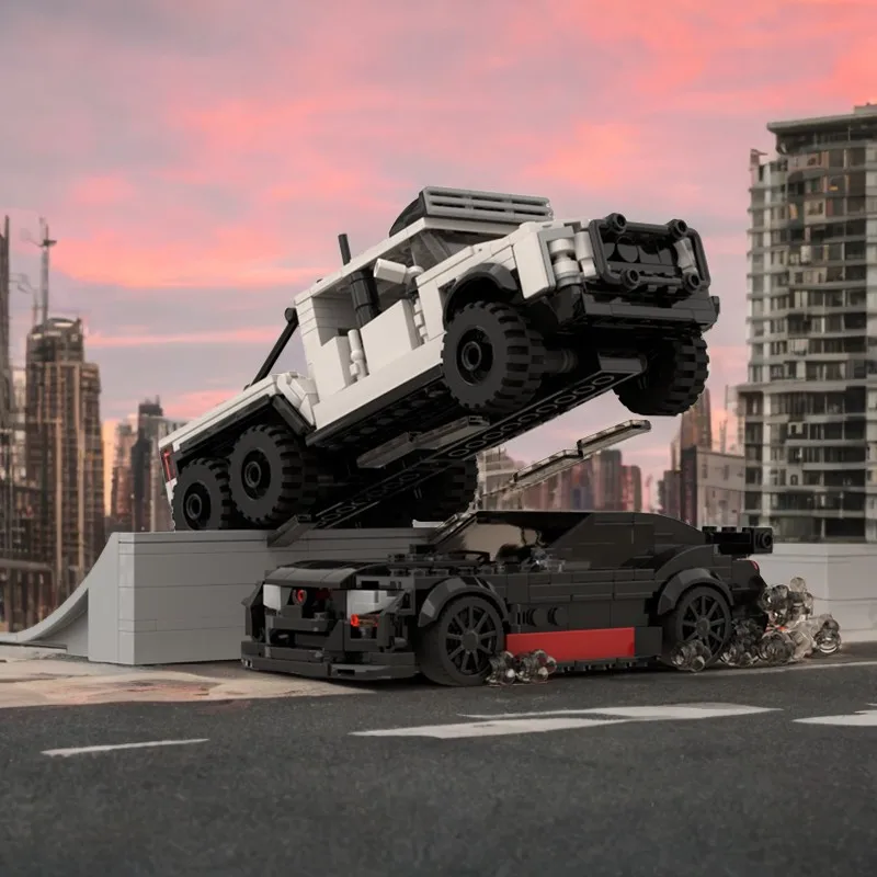 668PCS Custom Ford Bundle Hennessey VelociRaptor 6x6 & Shelby GT500 Code Red Super Truck Sports Car Moc DIY Building Blocks Toy
668PCS Custom Ford Bundle Hennessey VelociRaptor 6x6 & Shelby GT500 Code Red Super Truck Sports Car Moc DIY Building Blocks Toy