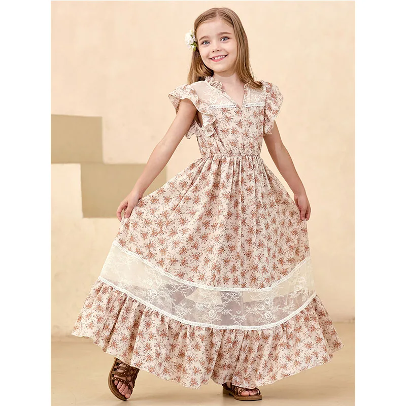 Girls Elegant Dresses Kids Causal Vintage Irregular Hem Boho Princess Dress Girls' Summer Clothes Birthday Party Ball Gown
Girls Elegant Dresses Kids Causal Vintage Irregular Hem Boho Princess Dress Girls' Summer Clothes Birthday Party Ball Gown