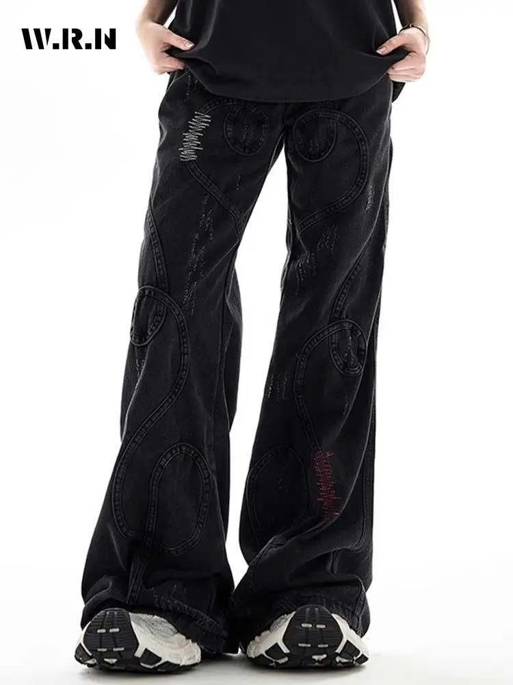 American Grunge Retro Emo Full Length Street Jean Pockets Hip-hop Baggy Mop Pants Women's Casual Y2K Black Denim Trouser
American Grunge Retro Emo Full Length Street Jean Pockets Hip-hop Baggy Mop Pants Women's Casual Y2K Black Denim Trouser