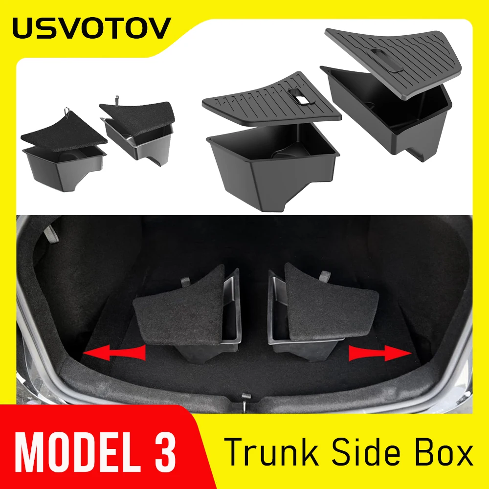 Rear Trunk Storage Bins for Tesla Model 3 2026 - 2024 Trunk Storage Box TPE Trunk Organizer Model 3 Highland Travel Accessories
Rear Trunk Storage Bins for Tesla Model 3 2026 - 2024 Trunk Storage Box TPE Trunk Organizer Model 3 Highland Travel Accessories