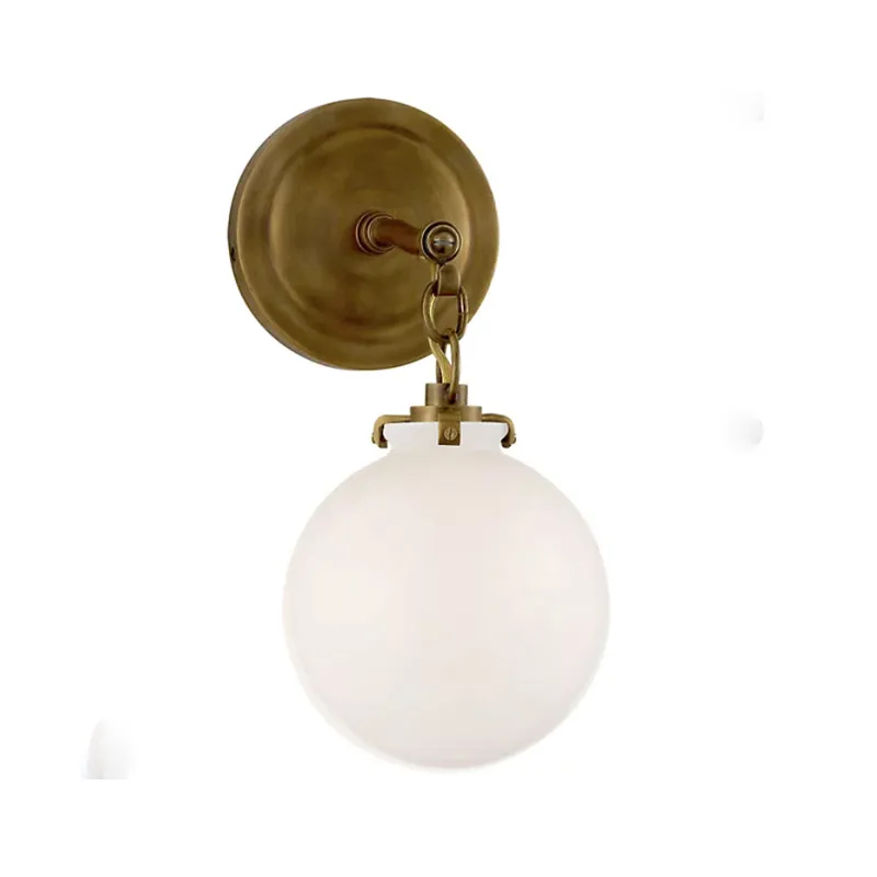American-style Antique Bronze Glass Wall Lamps Minimalist Living Room and Hallway Wall Light Retro Hotel Bedroom Bedside Lamp
American-style Antique Bronze Glass Wall Lamps Minimalist Living Room and Hallway Wall Light Retro Hotel Bedroom Bedside Lamp