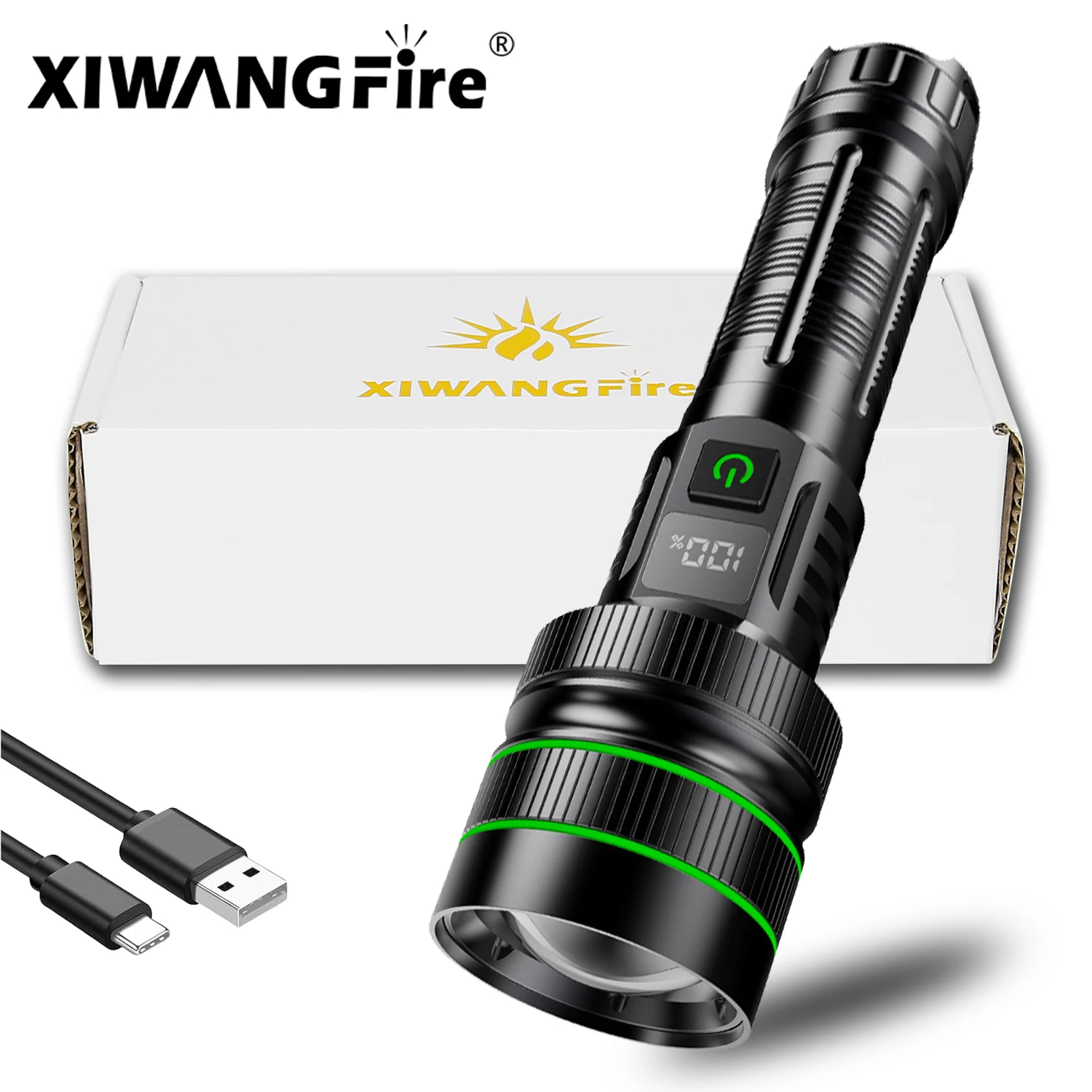 XIWANGFIRE, супер большой Дальность, искусственная мощность, фонарик, USB, внешний портативный фонарь из сплава
XIWANGFIRE, супер большой Дальность, искусственная мощность, фонарик, USB, внешний портативный фонарь из сплава