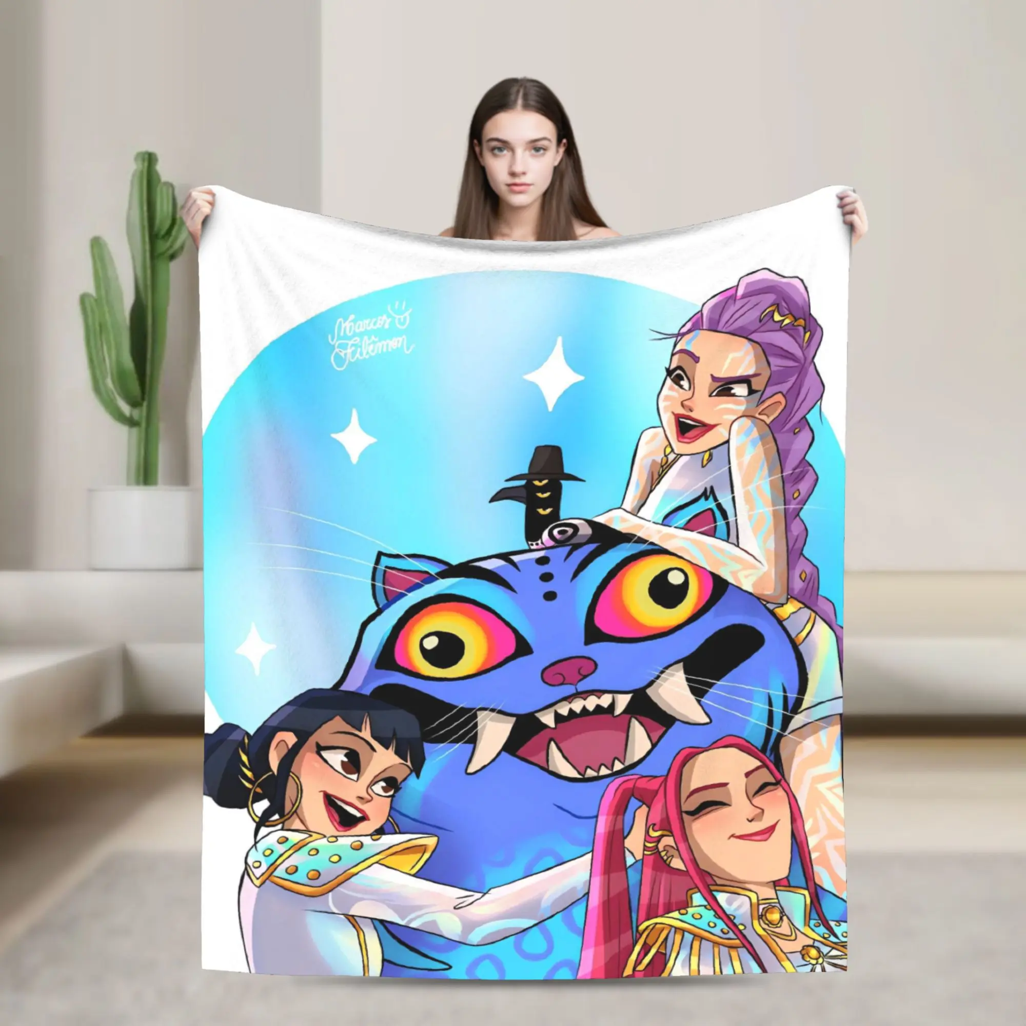 K-KPop Demons Hunters Blankets Quality Super Warm Throw Blanket Winter Child Bedroom Graphic Bedspread
K-KPop Demons Hunters Blankets Quality Super Warm Throw Blanket Winter Child Bedroom Graphic Bedspread