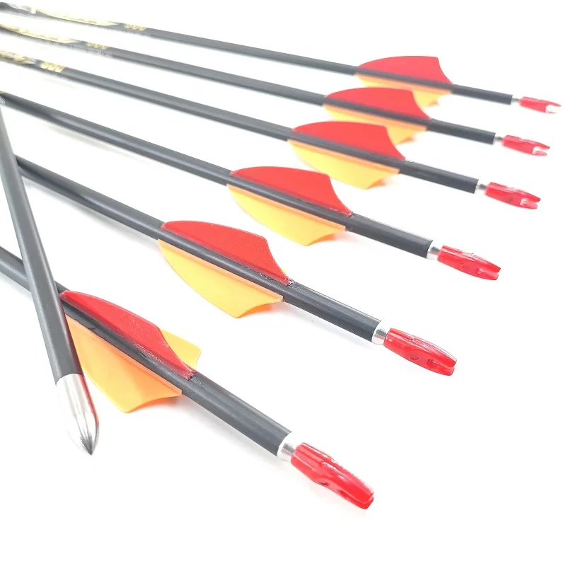 12Pcs Hunting Accessory Carbon Arrows For Archery ID4.2mm Spine 300 340 400 500 600 700 800 900 Recurve/Compound Bow Shoting
12Pcs Hunting Accessory Carbon Arrows For Archery ID4.2mm Spine 300 340 400 500 600 700 800 900 Recurve/Compound Bow Shoting