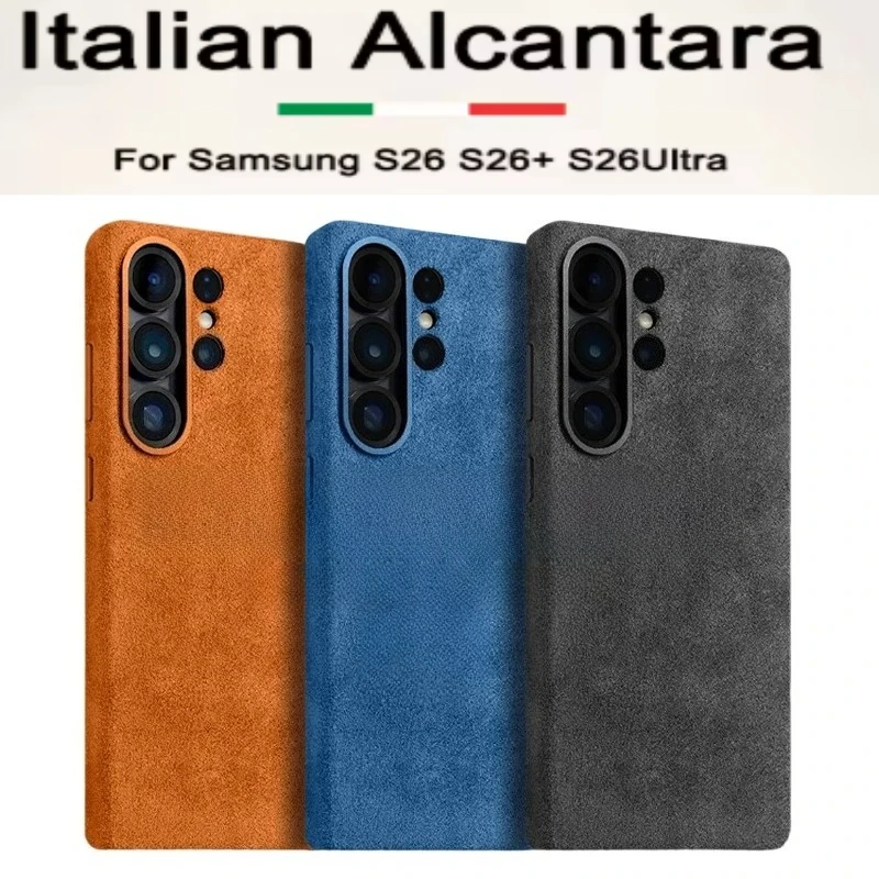 Высококачественный магнитный чехол из итальянской кожи Alcantara для Samsung Galaxy S26 Ultra S26+ Plus с Magsafe, деловая задняя крышка для телефона
Высококачественный магнитный чехол из итальянской кожи Alcantara для Samsung Galaxy S26 Ultra S26+ Plus с Magsafe, деловая задняя крышка для телефона