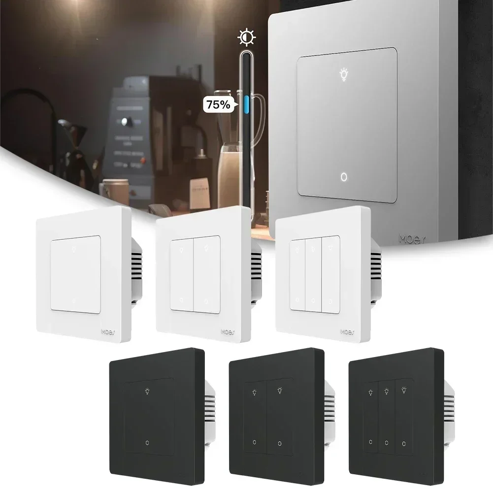 Переключатель из АБС-пластика 1/2/3Gang для умного диммера для ZigBee с затемнением света для приложения с регулируемой яркостью 86x86x38,5 мм
Переключатель из АБС-пластика 1/2/3Gang для умного диммера для ZigBee с затемнением света для приложения с регулируемой яркостью 86x86x38,5 мм