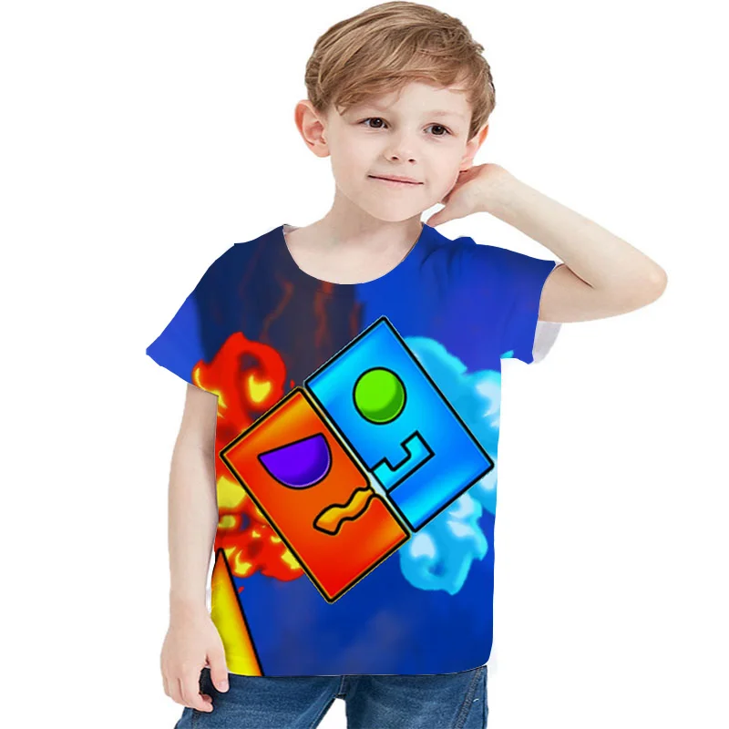 Angry Geometry Dash T Shirt Summer Kids T-Shirt Child Girls Short Sleeve Casual Tops Geometry Dash T-shirt Boys Breathable Tees
Angry Geometry Dash T Shirt Summer Kids T-Shirt Child Girls Short Sleeve Casual Tops Geometry Dash T-shirt Boys Breathable Tees