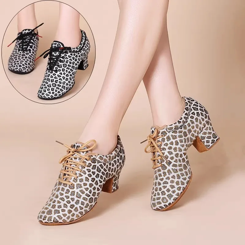 Sneakers Latin Dance Shoes Female Adult Square Dance Shoes Sports Breathable Shoes Cloth Leopard Print Ballroom Dancing Shoes
Sneakers Latin Dance Shoes Female Adult Square Dance Shoes Sports Breathable Shoes Cloth Leopard Print Ballroom Dancing Shoes
