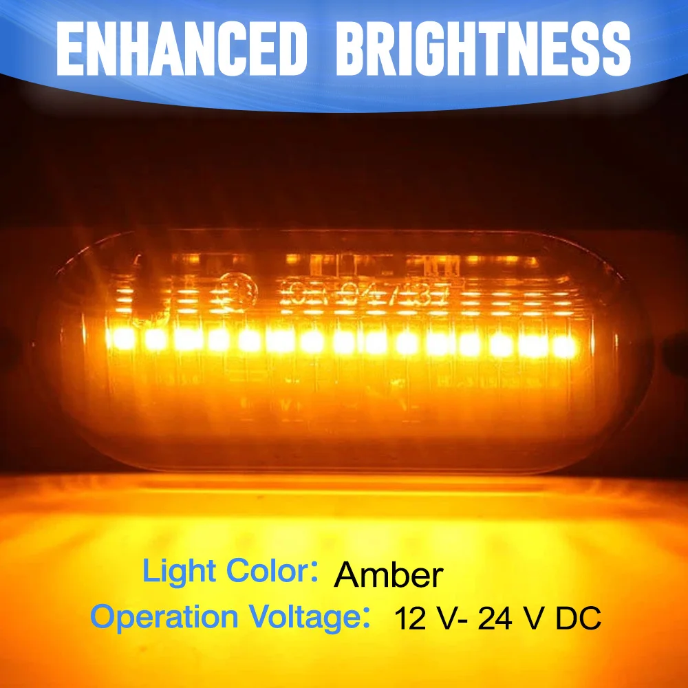2 pcs 15 LED Side Marker Light Signal light Warning Lamp Pilot Lamp 12V-24V For Trucks SUVs Lorries RVs Boats
2 pcs 15 LED Side Marker Light Signal light Warning Lamp Pilot Lamp 12V-24V For Trucks SUVs Lorries RVs Boats