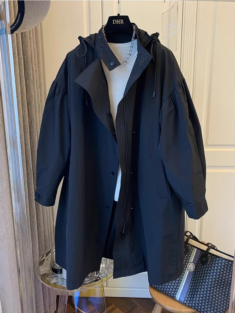 plus Size Korean Style Mid-Length Coat Jacket Women's 2024 Spring New Style Hooded Slimming High-End Feeling Long Sleeve Coat
plus Size Korean Style Mid-Length Coat Jacket Women's 2024 Spring New Style Hooded Slimming High-End Feeling Long Sleeve Coat