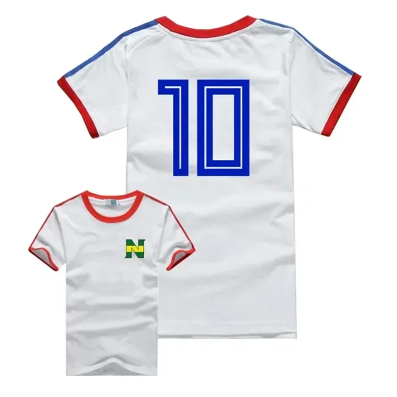 Anime Captain Tsubasa Cosplay Tsubasa Ozora Nankatsu Short Sleeve Soccer Shirt For High Quality Women Men High Quality
Anime Captain Tsubasa Cosplay Tsubasa Ozora Nankatsu Short Sleeve Soccer Shirt For High Quality Women Men High Quality