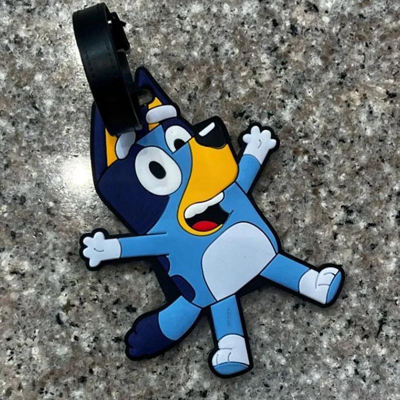 Bluey Cartoon Luggage Tag Cute Travel Bag ID Tag Anti Lost Suitcase Identifier Kawaii Silicone Portable Luggage Tag Anime Gifts
Bluey Cartoon Luggage Tag Cute Travel Bag ID Tag Anti Lost Suitcase Identifier Kawaii Silicone Portable Luggage Tag Anime Gifts