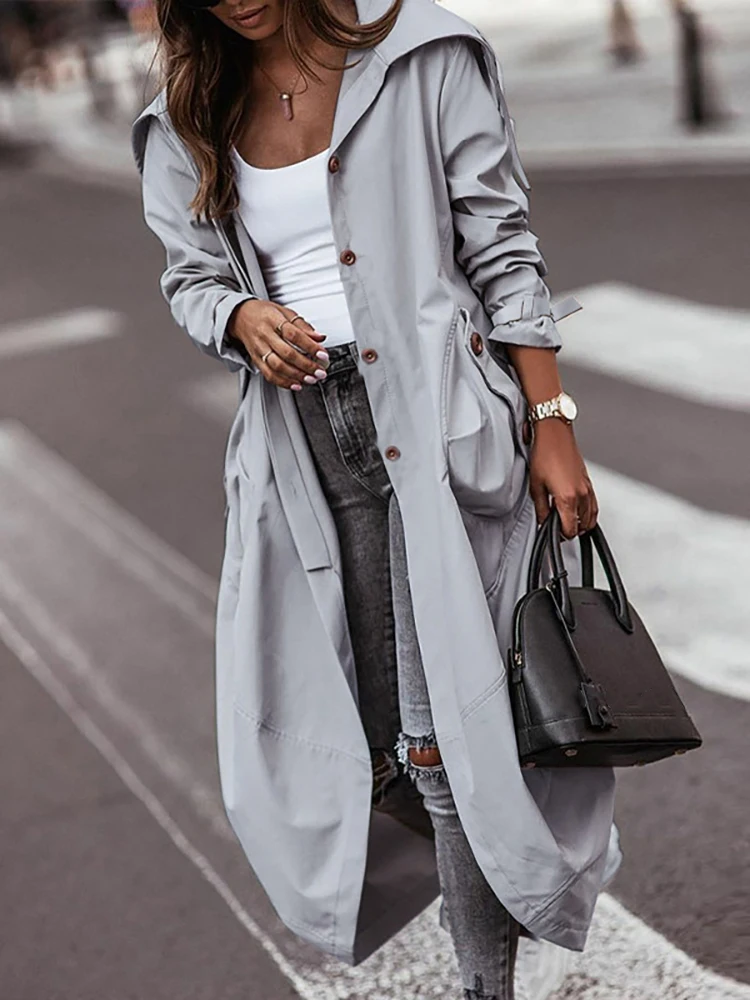 Women Loungewear Cardigan Coat Turn-Down Collar Autumn Solid Full Sleeve 2022 Fashion Ladies Long Trench Streetwear Dropshipping
Women Loungewear Cardigan Coat Turn-Down Collar Autumn Solid Full Sleeve 2022 Fashion Ladies Long Trench Streetwear Dropshipping