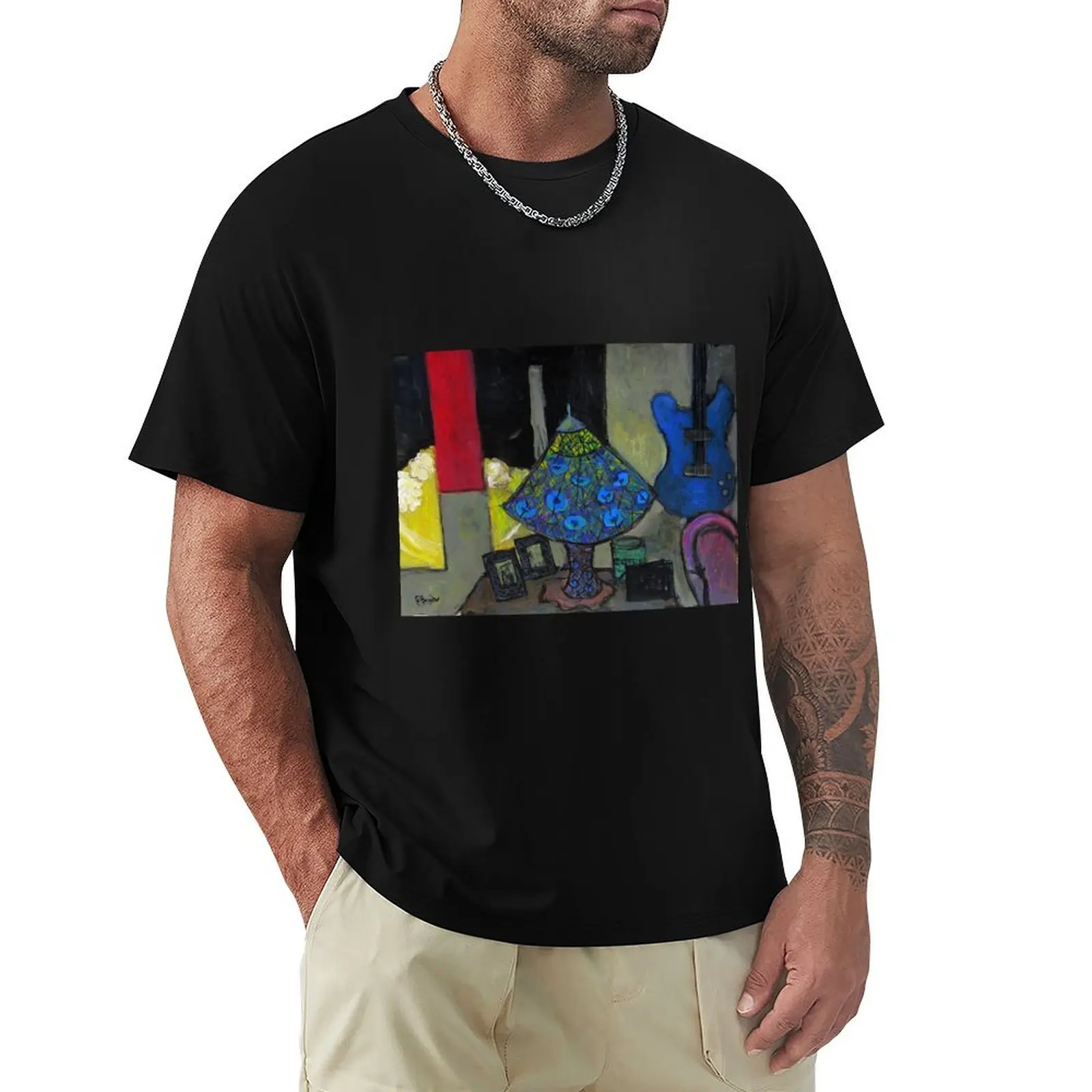 kimono lamp and guitar T-Shirt Casual Simple Design Short Sleeve Shirt
kimono lamp and guitar T-Shirt Casual Simple Design Short Sleeve Shirt