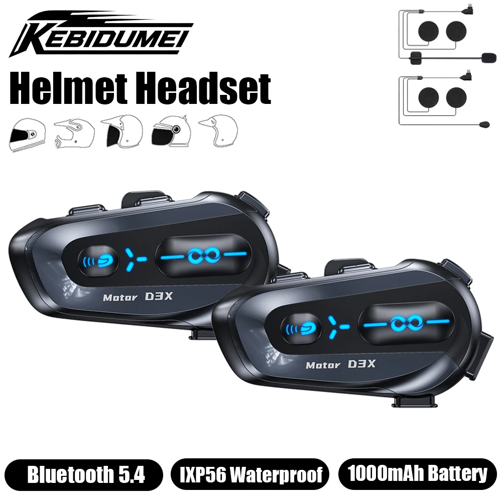 KEMIDUMEI Helmet Headset Motorcycle Intercom 600M Half Duplex Interphone Music Player Bluetooth Speaker Motorcycle Accessories
KEMIDUMEI Helmet Headset Motorcycle Intercom 600M Half Duplex Interphone Music Player Bluetooth Speaker Motorcycle Accessories