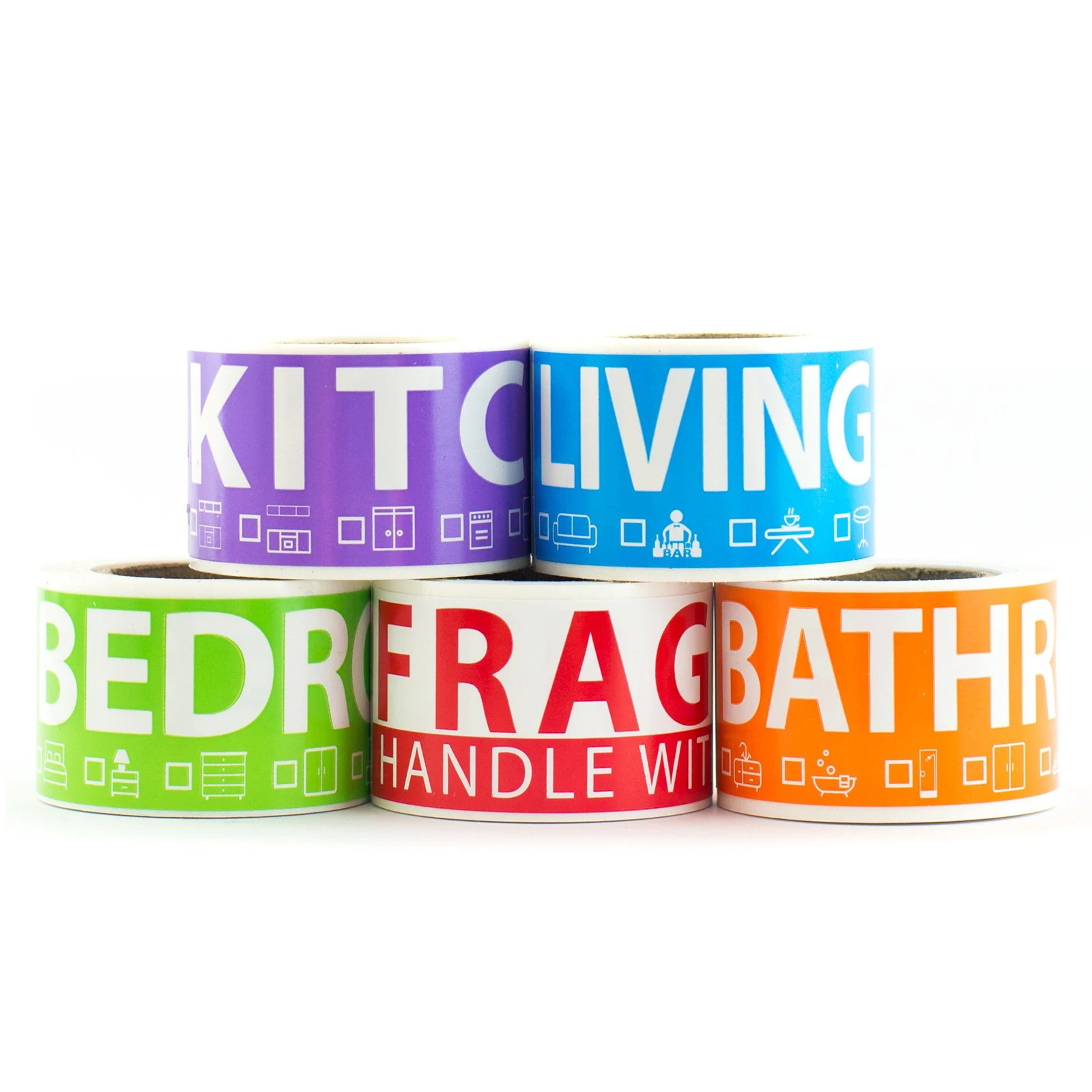 5 рулонов этикеток с цветовой кодировкой, 50 штук в рулоне. Подходят для маркировки коробок при переезде и наклеек для квартир.
5 рулонов этикеток с цветовой кодировкой, 50 штук в рулоне. Подходят для маркировки коробок при переезде и наклеек для квартир.