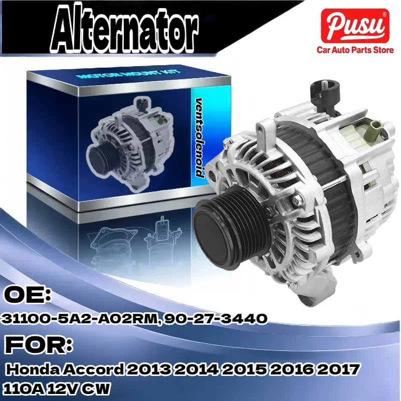 Высококачественный генератор переменного тока с автоматическим CVT Trans для Honda Accord 2013 2014 2015 2016 2017 110A 12V CW 90-27-3440 31100-5A2-A02RM
Высококачественный генератор переменного тока с автоматическим CVT Trans для Honda Accord 2013 2014 2015 2016 2017 110A 12V CW 90-27-3440 31100-5A2-A02RM